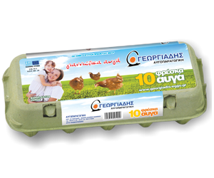Γεωργιάδης αυγοπαραγωγική - φρέσκα αυγά χάρτινη συσκευασία